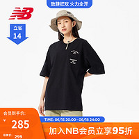 NEW BALANCE NB官方23新款男女款夏季运动休闲七分袖T恤 BK 5ED26151 XL