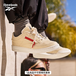 Reebok 锐步 官方板鞋男鞋CLUB C VEGAN复古古着休闲鞋HP3404 HP3404 中国码:42.5(27.5cm),US:9.5