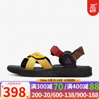 耐克（NIKE）凉鞋男鞋夏季新款时尚运动休闲沙滩鞋 DO8951-700黑红黄 38.5