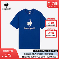 乐卡克（Le coq sportif）乐卡克法国公鸡男女2023春新款运动休闲大logo短袖T恤CO-0149231 航海蓝/NLB L