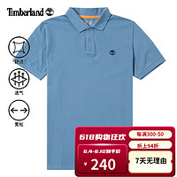 添柏岚（Timberland）polo衫男夏季新款户外出行商务休闲短袖上衣运动宽松t恤男A24H2 蓝色/A24H2DJ5/单件 L/180