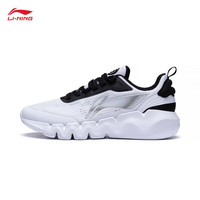 李宁（LI-NING）FLEX丨休闲鞋男子23新款运动生活系列透气运动鞋鞋子AGLT031 标准白/黑色-1 39