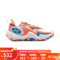 安德玛 UNDERARMOUR）春夏Spawn 5 LE男女情侣运动篮球鞋3026758 白色100 45
