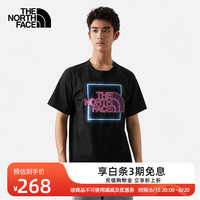 北面(The North Face)短袖T恤男户外舒适透气新款81N6 JK3/黑色 S/165