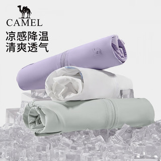 骆驼（CAMEL）骆驼防晒衣女夏季冰丝防紫外线户外服防水三防透气皮肤衣 AA22254415，漫雾紫 S