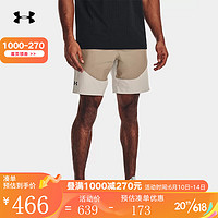 安德玛（UNDERARMOUR）男裤子2023夏季新款拼接梭织篮球裤运动短裤137 1373780-236 M