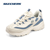 SKECHERS 斯凯奇 女士时尚绑带运动鞋896202 自然色/蓝色/NTBL 35
