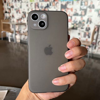  Apple/苹果 防摔 iPhone 13手机壳  【透黑色】?磨砂款?直边软壳 硅胶