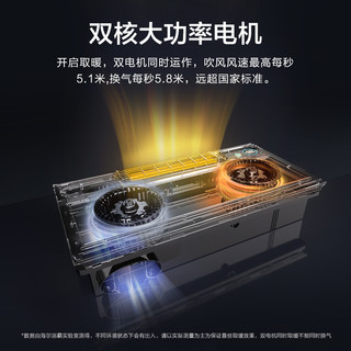 Haier 海尔 风暖浴霸灯卫生间取暖排气照明一体集成吊顶智能浴室暖风机Y7