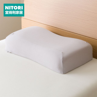 NITORI宜得利家居单人用学生宿舍枕头单个柔软睡眠枕低反弹果冻枕