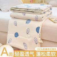 棉花被空调被夏季夏凉被纯棉全棉花可机洗水洗新疆棉花被子春秋被