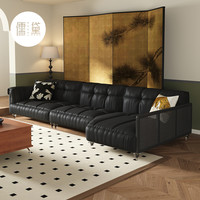儒黛奥利奥曲奇真皮沙发法式复古家用大小户型高级原创设计师款
