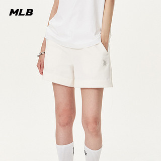 MLB官方 男女情侣纯色刺绣logo运动短裤休闲套装23夏季新款SPB01