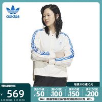 阿迪达斯 adidas三叶草女装2023春季新款运动防风训练连帽夹克外套IL6499