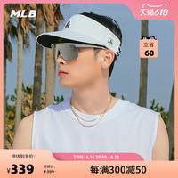 MLB官方 男女情侣纯色遮阳帽时尚空顶防晒休闲帽23夏季新款SC003