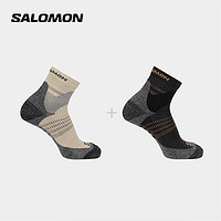salomon萨洛蒙徒步运动袜羊毛低帮吸湿排汗透气弹性舒适减震春夏