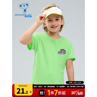 真维斯男女童装 2023夏季新款 圆领短袖T恤KDP D款-KD-32-573A44-草绿2700 130