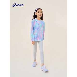 asics/亚瑟士童装2023年新款男女童儿童针织网球运动便服防晒衣 3319花仙紫满印 160cm