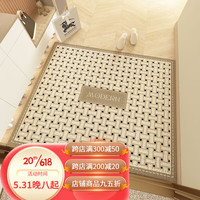 布迪思 BUDISI现代简约入户地垫进门脚垫家用门口入门玄关门垫地垫 简约编织C款 40*60cm
