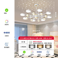 YINGGE/英格 星空投影 客厅吊灯 A款白色-16头 三色可调 12个以上 100W