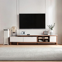 林氏家居现代意式岩板电视柜茶几落地客厅2023新款林氏木业YD1L LS058M2-A地柜