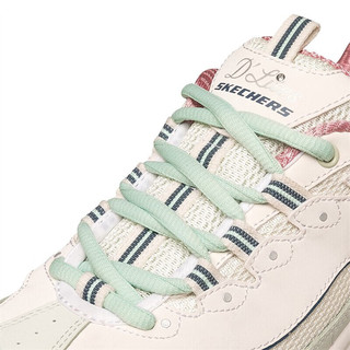 斯凯奇（Skechers）奶茶熊丨Skechers徐梦洁同款2023夏季女子透气运动鞋休闲鞋子女 13167-NTPK-C 白桃冰淇淋 36.5