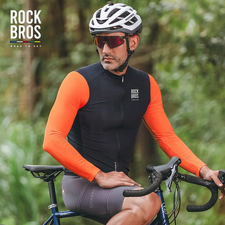 洛克兄弟（ROCKBROS）天路系列骑行服男款长袖上衣夏季山地公路车自行车运动服 藏青色 XL