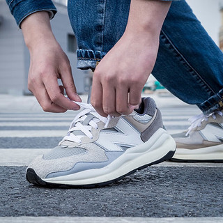 NEW BALANCE574男鞋女鞋 23夏季新款柔软舒适运动鞋翻毛皮复古潮流情侣休闲鞋 M5740TA-D/浅灰色 37.5