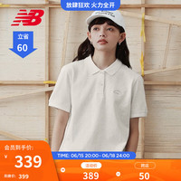 new balance NB官方23新款女款舒适休闲Polo衫短袖T恤 OA 5FD24252 S