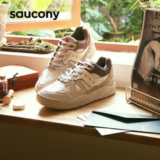索康尼（SAUCONY）男鞋女鞋 23夏季新款Cross 90 低帮复古运动板鞋情侣鞋耐磨休闲鞋 CROSS 90/米粽 35.5/3.5/215