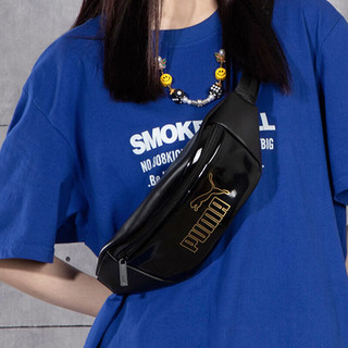 彪马（PUMA）男包女包 2023夏季新款运动包休闲手提包腰包单肩包小包斜挎包 077921-01/黑色 OSFA