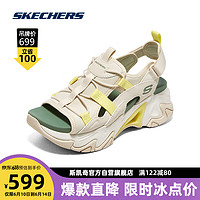 SKECHERS 斯凯奇 机甲鞋三代丨夏季女子时尚凉鞋机能感设计厚底增高休闲鞋119874