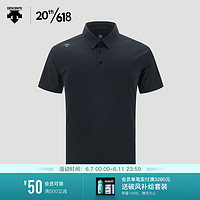 DESCENTE 迪桑特 GOLF 迪桑特高尔夫 FIELD系列 男子短袖T恤 G328MPTS41 BK-黑色 M(170/92A)