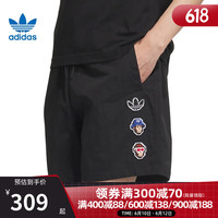 阿迪达斯 (adidas)三叶草夏季男子运动休闲五分裤短裤IP1796 IP1796 XS