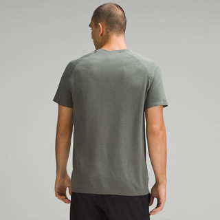 露露乐蒙lululemon丨Metal Vent Tech 男士运动短袖 T 恤 LM3DOWS 深灰色/绿灰色 M