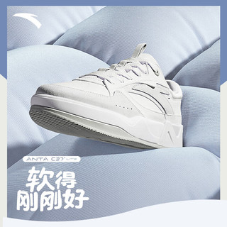 ANTA 安踏 C37科技板鞋男鞋夏季厚底增高舒适情侣耐磨运动鞋休闲鞋