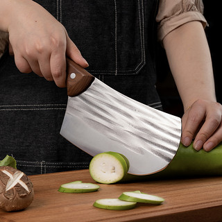 康巴赫菜刀家用刀具厨房剪刀锻打切菜刀切片刀切肉切菜三德刀套装