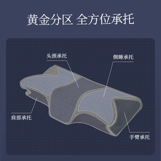 Aisleep 睡眠博士 颈椎枕记忆棉枕助睡眠分区侧睡枕蝶形枕单人家用