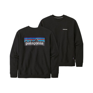 巴塔哥尼亚（Patagonia）Patagonia巴塔哥尼亚 中性P-6 Logo 加绒加厚套头卫衣 39657 BLK-黑色 L