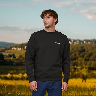 巴塔哥尼亚（Patagonia）Patagonia巴塔哥尼亚 中性P-6 Logo 加绒加厚套头卫衣 39657 BLK-黑色 L