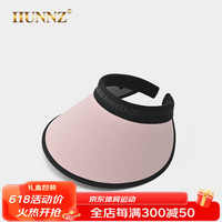 HUNNZ品牌高尔夫球帽女夏季大帽檐遮阳帽2023新款运动空顶帽高尔夫帽子 清新粉