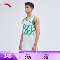 安踏(ANTA)速干篮球套装丨轻狂系列男篮球比赛球衣坎肩背心两件套152321205 纯净白/豆芽黄-1 XL/男180