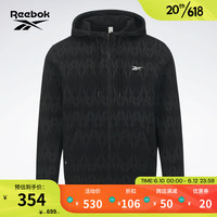 Reebok 锐步 官方2023夏季新款男子针织运动休闲印花夹克23RMS103M 23RMS103M001 A/M