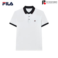 斐乐(FILA)男士短袖POLO衫2022秋季新款薄款运动男装 标准白-WT 185/104A/XXL