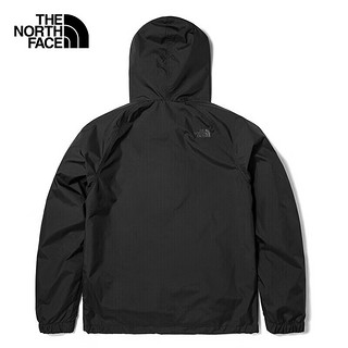 北面（The North Face）冲锋衣男外套春夏款户外宽松运动休闲服防风防泼水透气连帽夹克 JK3/黑色 S