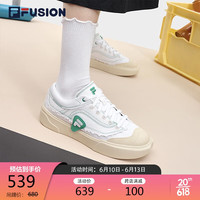 FILA FUSION斐乐潮牌CURVE女鞋帆布鞋2023滑板运动鞋
