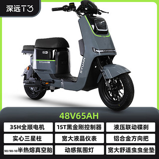 正步（ZB）联名深远新款T3电动车锂电池48V长跑王电动自行车代步送餐电瓶车 65AH-全顺电机