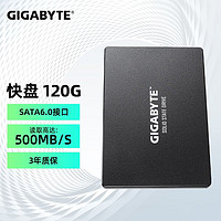 GIGABYTE 技嘉 SSD固态硬盘 SATA3.0接口 台式机电脑笔记本固态硬盘 高速游戏固态 [主流款] 快盘 120G