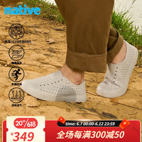 native男女洞洞鞋Bloom系列半圆印花户外沙滩凉鞋超轻透气运动鞋男女鞋 深灰半圆灰色 41
