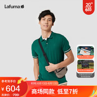 LAFUMA乐飞叶短袖T恤 户外速干凉感徒步运动POLO衫男 LMTS3BS38 山绿色E6 170/92A(46)